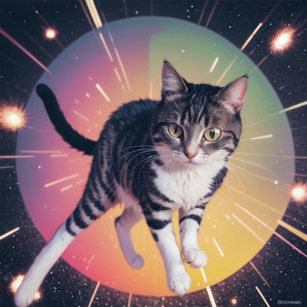 宇宙(コスモス)の猫