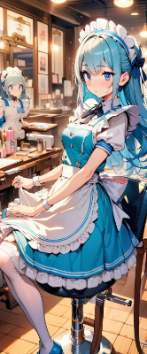 朝の準備中