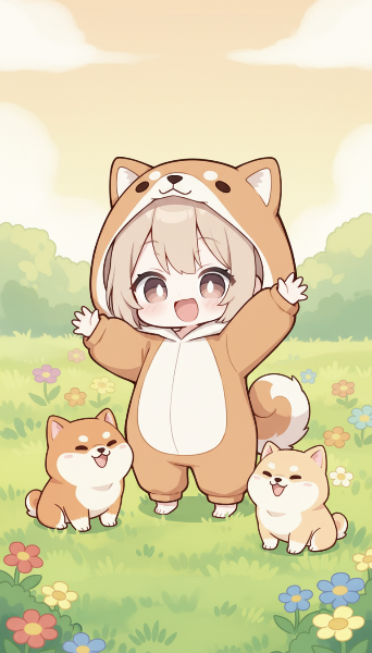 柴犬の着ぐるみ