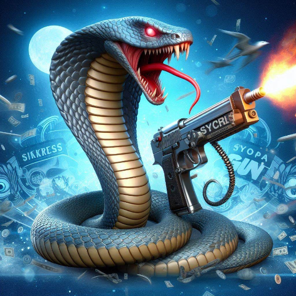 銃を撃つコブラ