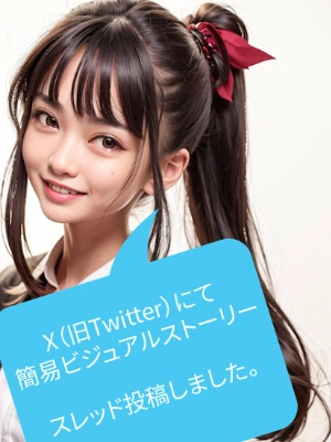 X（旧Twitter）簡易ビジュアルストーリースレッド
