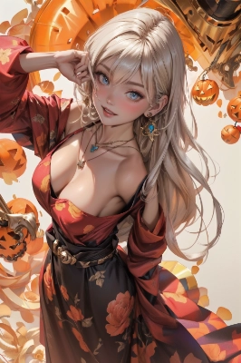 alluring long dress Halloween