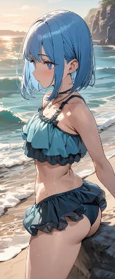 早朝の海