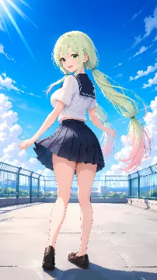 放課後の屋上で振り向いて