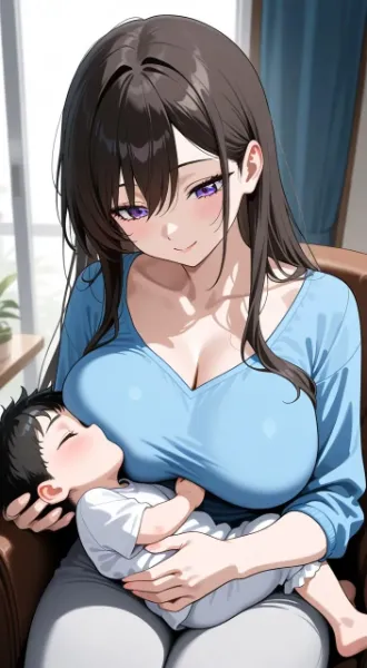 母親の愛に包まれた赤ちゃん①