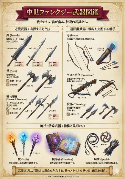 中世ファンタジー武器図鑑