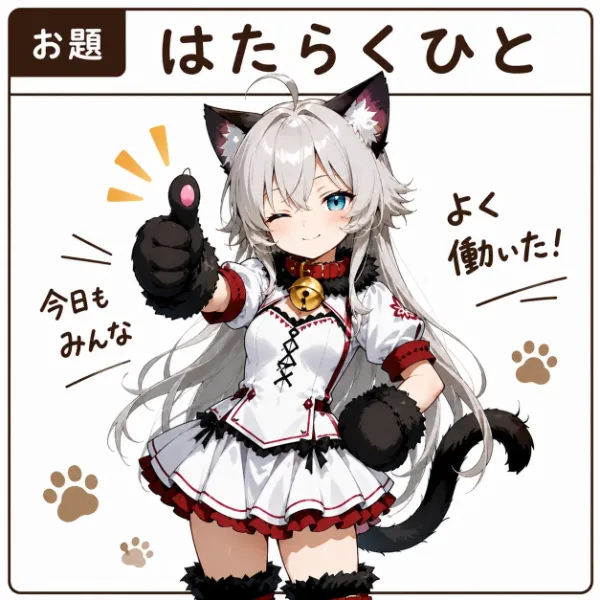 【漫画】お題「はたらくひと」 （左→右読み）