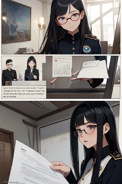 美波ちゃん＠少佐・総司令の書状を届けに地上へ