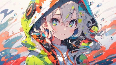 ペインティングパーカー