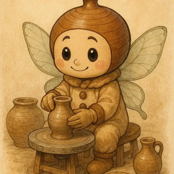 陶芸の妖精「ろく～ろ君」