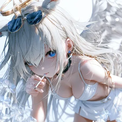 白き翼の天使、煙をくゆらす午後
