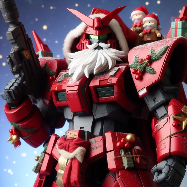 炎に咽るサンタ