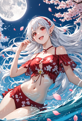 水着のエルフ