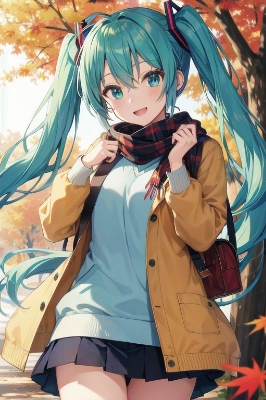 秋のミクさん🍁