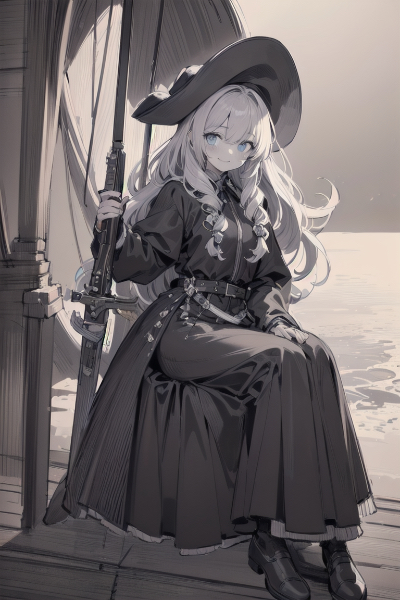 うちの娘たちのデッサン（じつは海賊の頭）