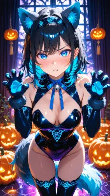 🐺 ハロウィンパーティー③ 〜アタシは狼だっつってんだろ！！〜🐺💙🎃