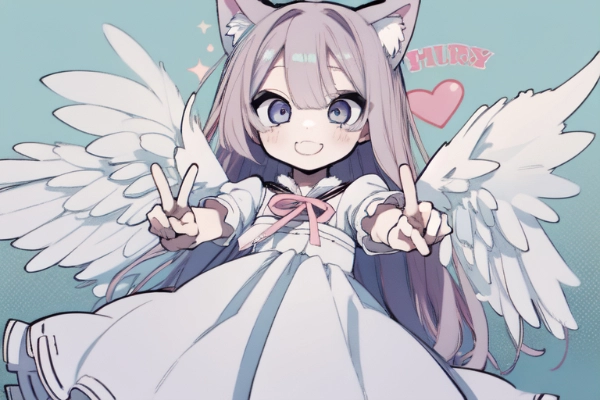 ねこ耳＋天使＝あざとかわいい