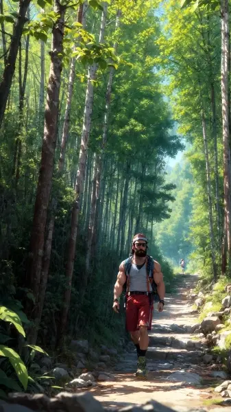 林道ハイキング