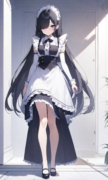 外出時にお部屋掃除をしてくれた八尺様の視線が怖い