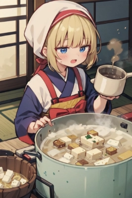 豆腐作り