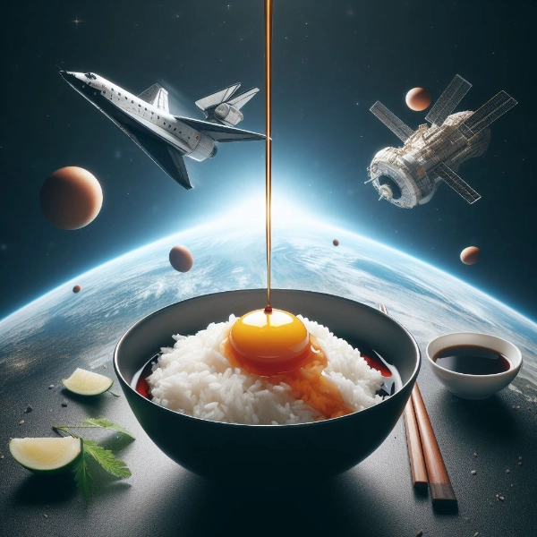 玉子かけ御飯、宇宙を駆ける