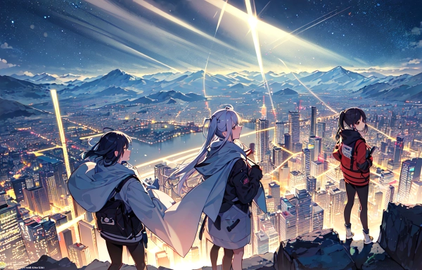 キャプテン、空から光が