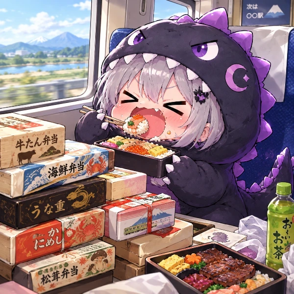 爆食キャラゴンの駅弁旅