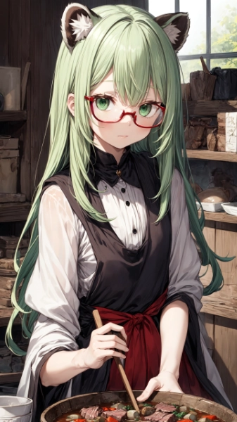 緑髪のお姉さん