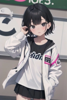 黒髪ショートの女の子