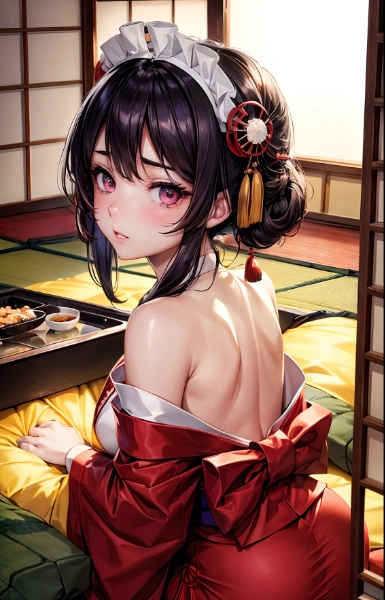 コタツとメイドさん