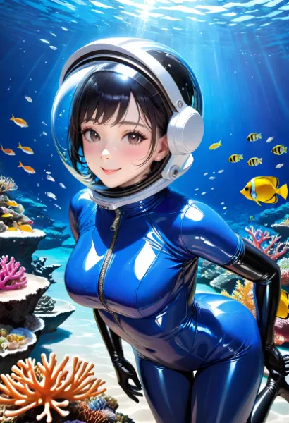 ダイバーのお姉さん