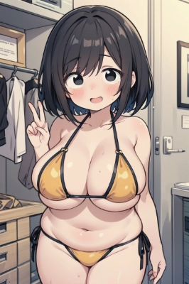 金色ビキニ
