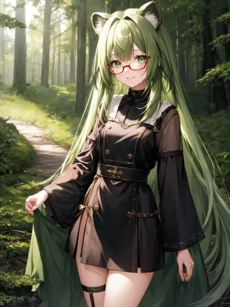 緑髪のお姉さん