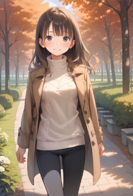 秋コーデ（パンツスタイル）