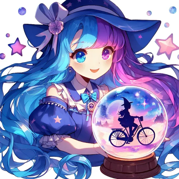 魔女でも、サイクリングするわよ🎵