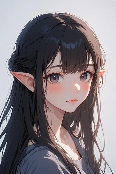 森の記憶に寄り添うエルフの少女