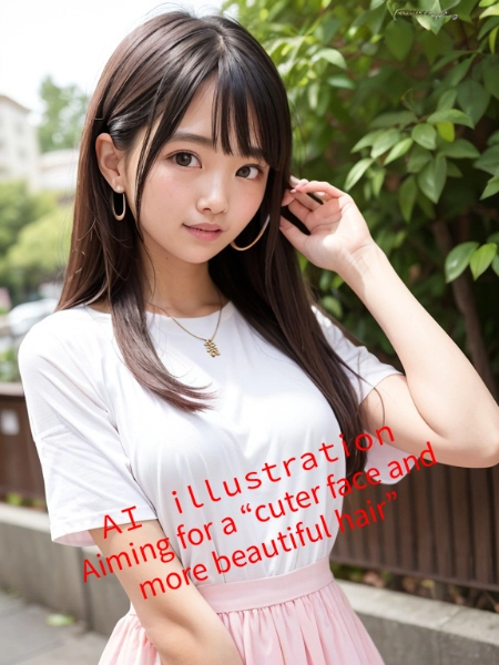 ロングヘア美少女