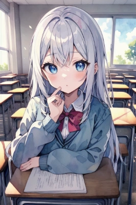 放課後二人で勉強会