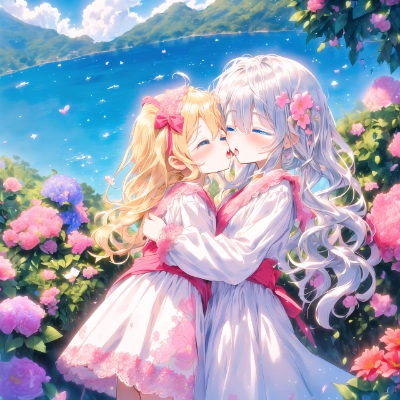 11月21日の百合キスイラスト その4