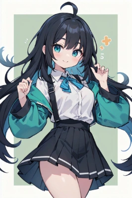 アホ毛の女の子