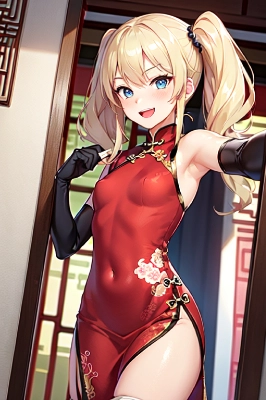 chiness dress girl selfie