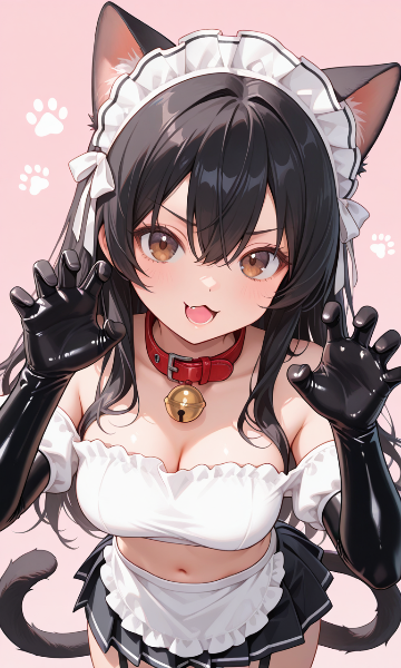 今日の黒猫コラボ　ケティーちゃん