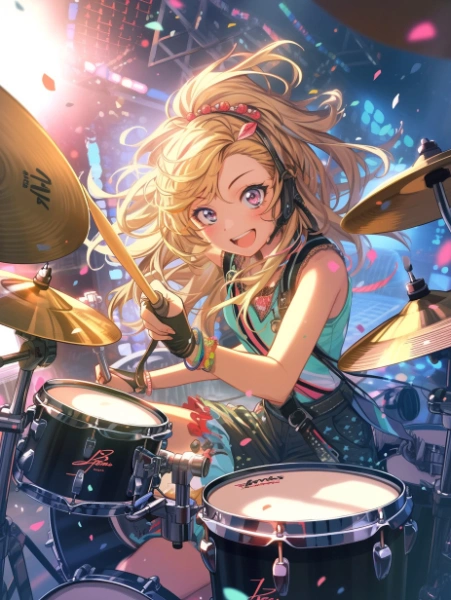 No.805 ガールズバンドの女の子2