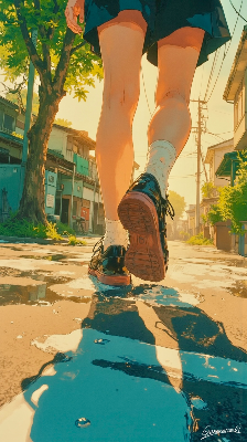 伸びる影のサムネイル