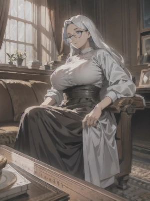 眼鏡の女性