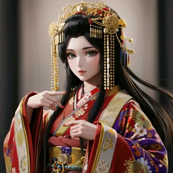 黄金冠の優雅な姫