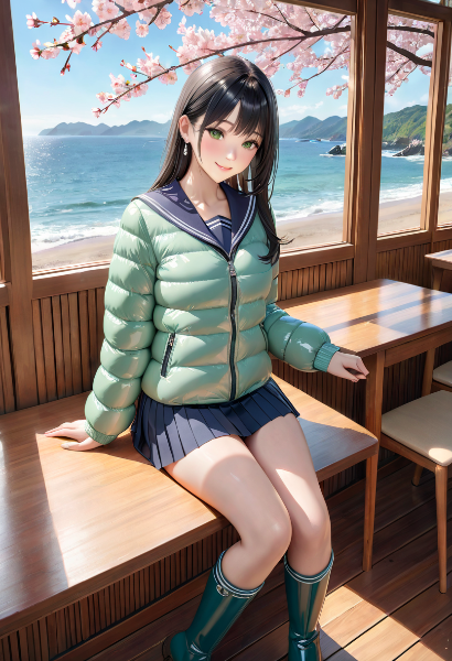 海辺のカフェカ