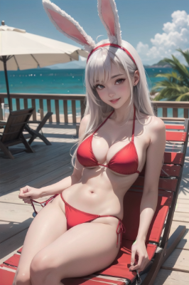 ビキニのバニーちゃん