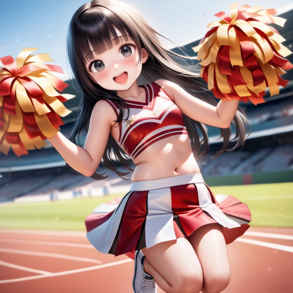 応援するお嬢様