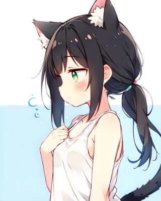タンクトップねこ（横）